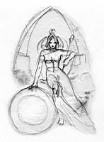 Luis Royo - Black Tarot - The Labyrinth Tarot, 54